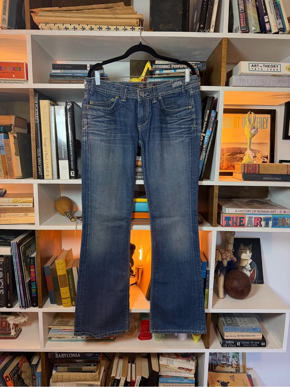 Blue Women's Bootcut Jeans Y2k